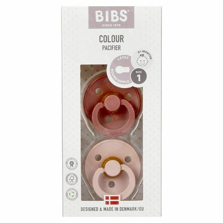Bibs 1 Tetine Duo Woodchuck Blush