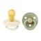 Bibs 3 Sucette Duo Sage Ivory