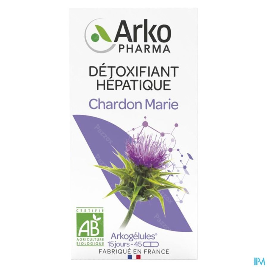 Arkopharma Arkogelules Chardon Marie Bio 45 Gélules