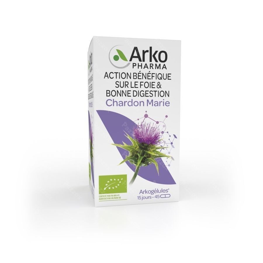 Arkopharma Arkogelules Chardon Marie Bio 45 Gélules