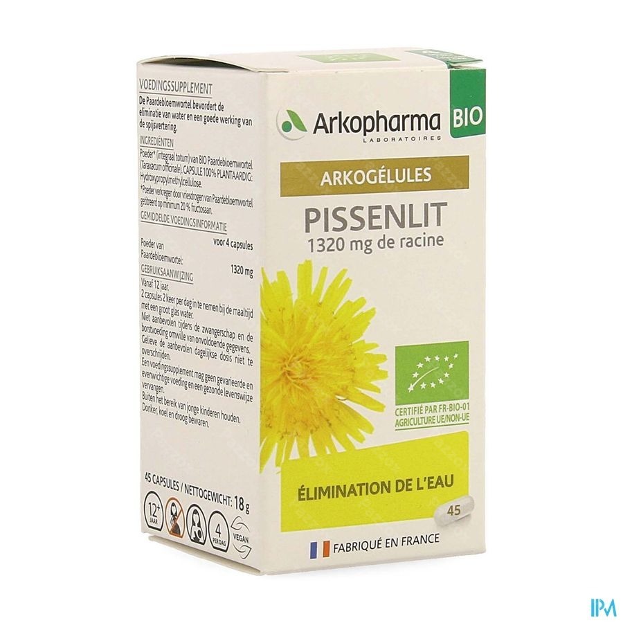 Arkogelules Pissenlit Bio Caps 45 Nf