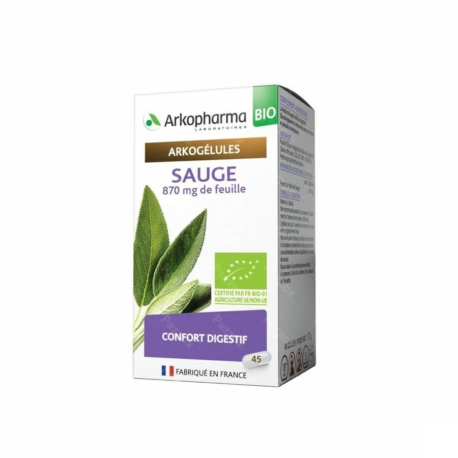 Arkogelules Sauge Bio Caps 45 Nf
