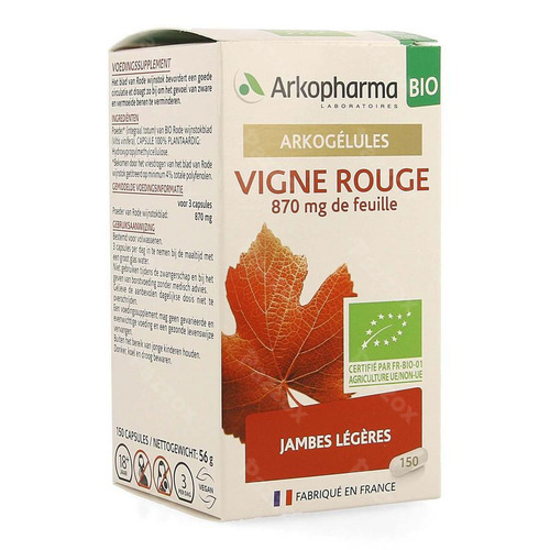 Arkogelules Vigne Rouge Bio Caps 150 Nf