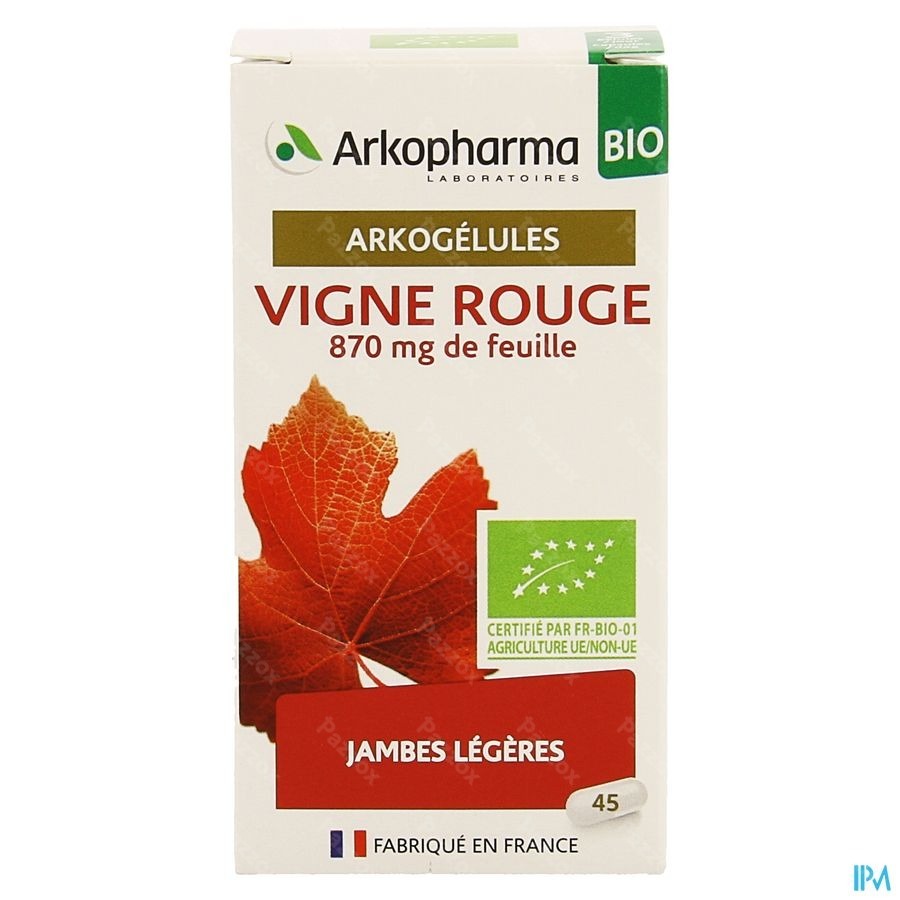 Arkogelules Vigne Rouge Bio Caps 45 Nf
