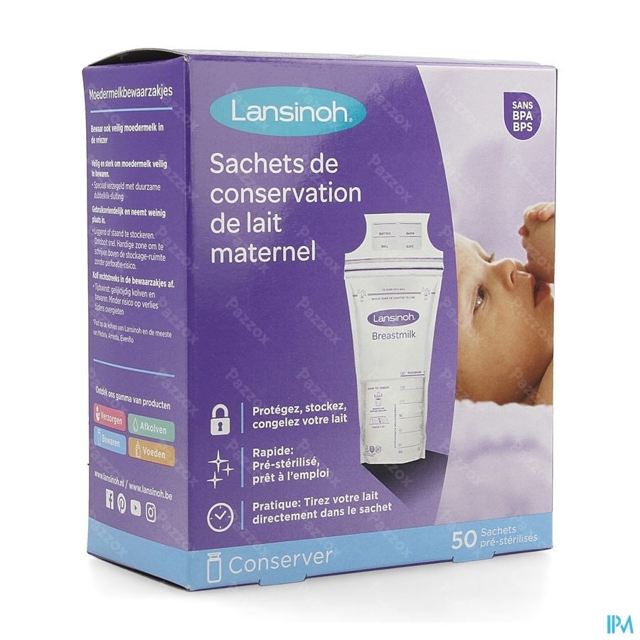 Lansinoh Sachet Conservation Lait Maternel50 40056