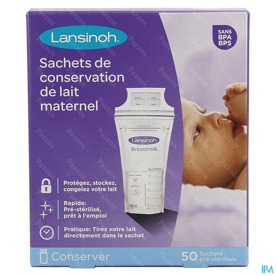 Lansinoh Sachet Conservation Lait Maternel50 40056