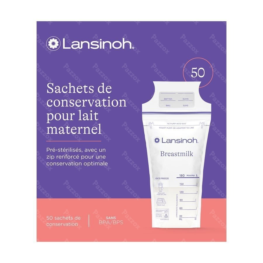 Lansinoh Sachet Conservation Lait Maternel50 40056