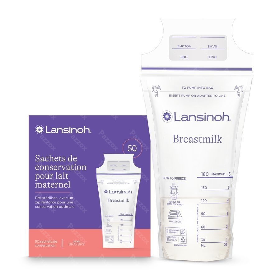 Lansinoh Sachet Conservation Lait Maternel50 40056