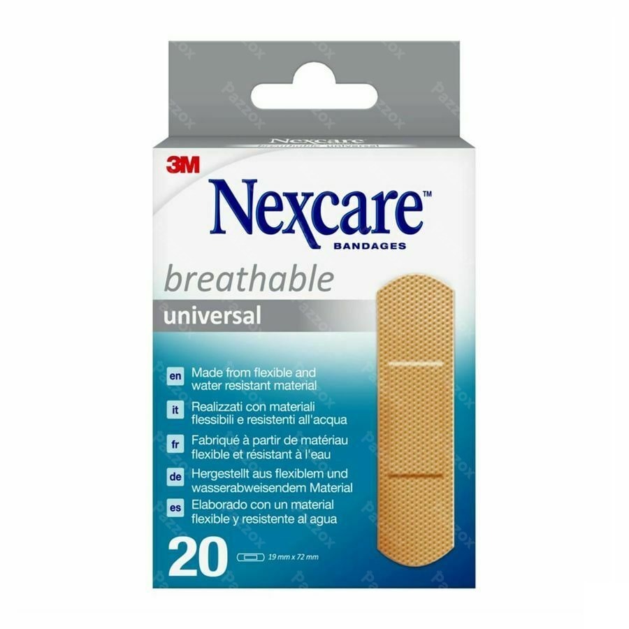 Nexcare 3m Breath.univ.19x72mm Strips 20 N0320ns-0
