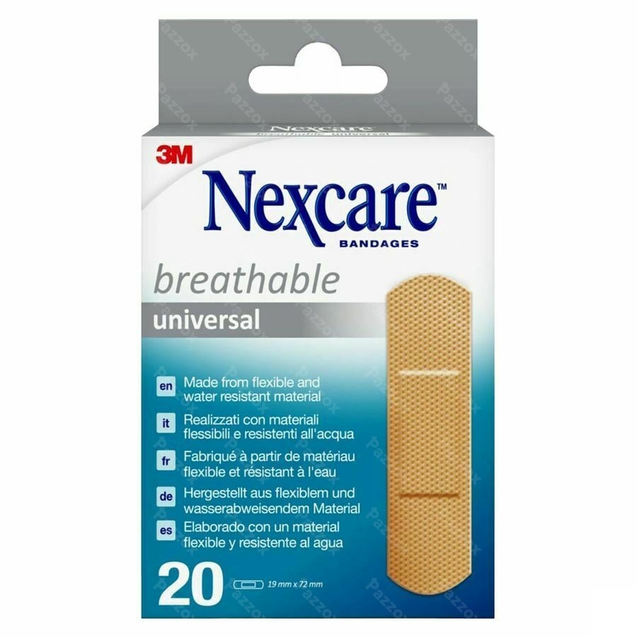 Nexcare 3m Breath.univ.19x72mm Strips 20 N0320ns-0