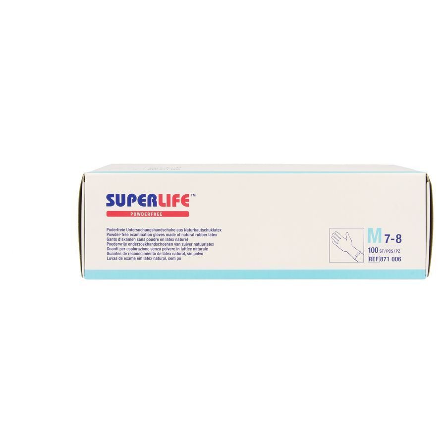 Superlife Gants Examen Latex -pdr M 100 8710060