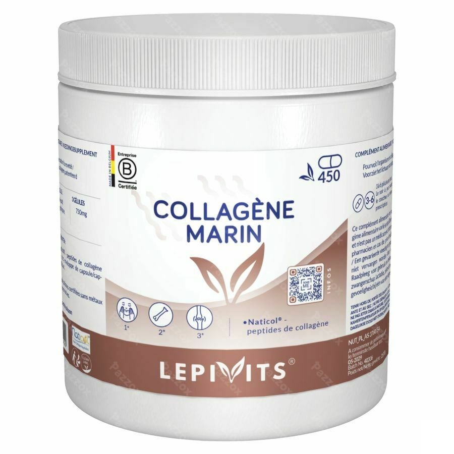 Collagene Marin Pack Pot Caps 450 Lepivits