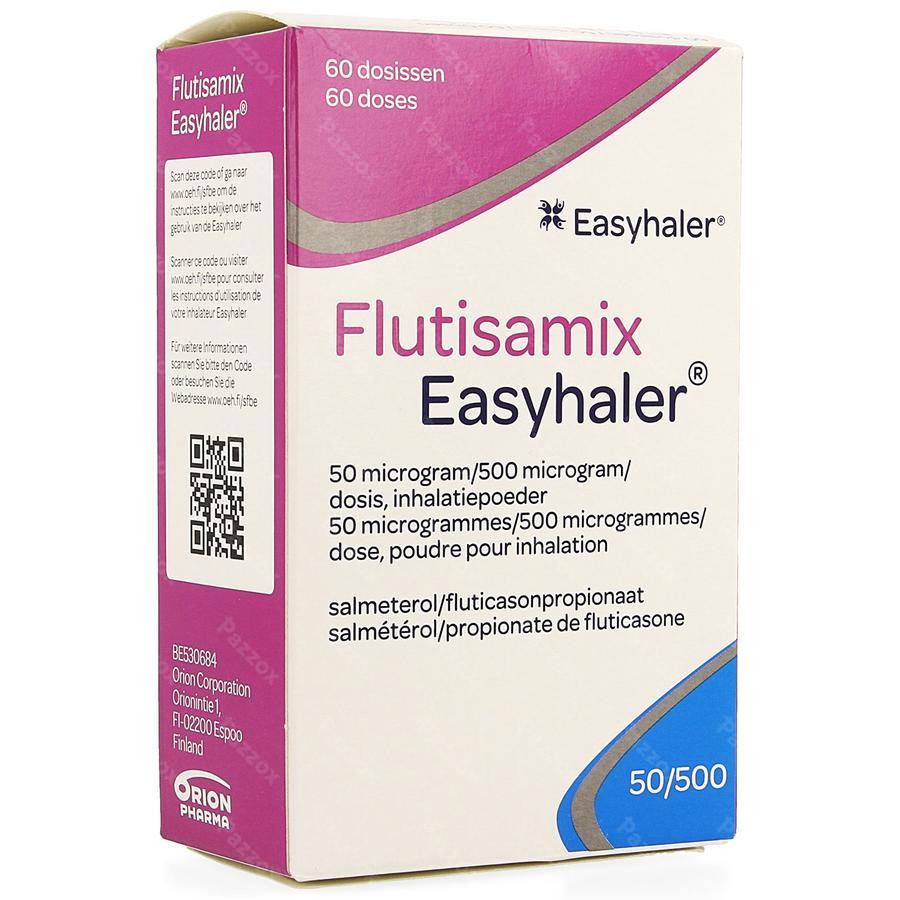 Flutisamix Easyhaler 50mcg/500mcg Doses 1 X 60