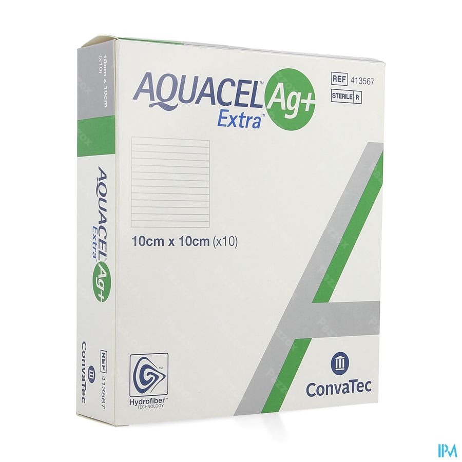 Aquacel Ag+ Extra 10 X 10cm 10 413567