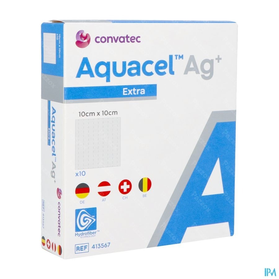 Aquacel Ag+ Extra 10 X 10cm 10 413567