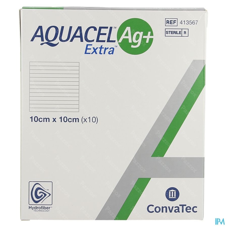 Aquacel Ag+ Extra 10 X 10cm 10 413567