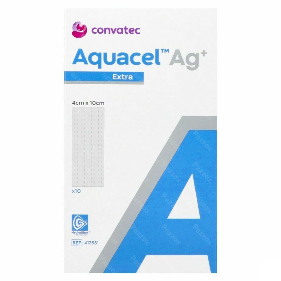 Aquacel Ag+ Extra 4 X 10cm 10 413581