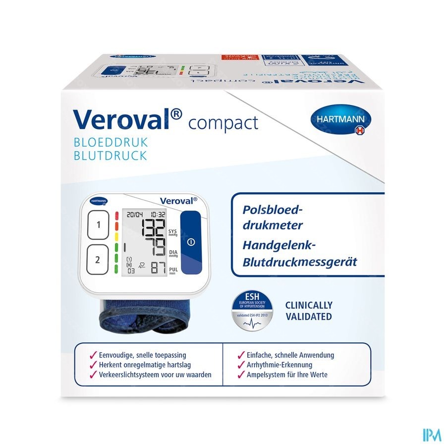 Hartmann Veroval Compact Tensiomètre Au Poignet