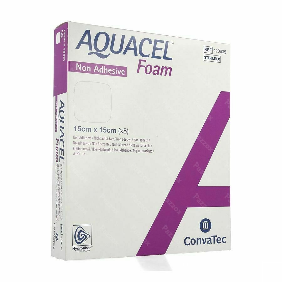 Aquacel Foam Non-adhesif 15x15cm 5