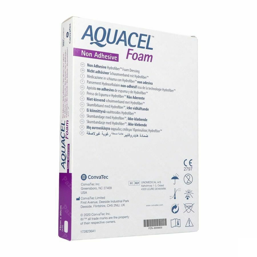 Aquacel Foam Non-adhesif 15x20cm 5