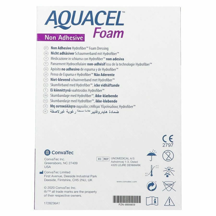 Aquacel Foam Non-adhesif 15x20cm 5