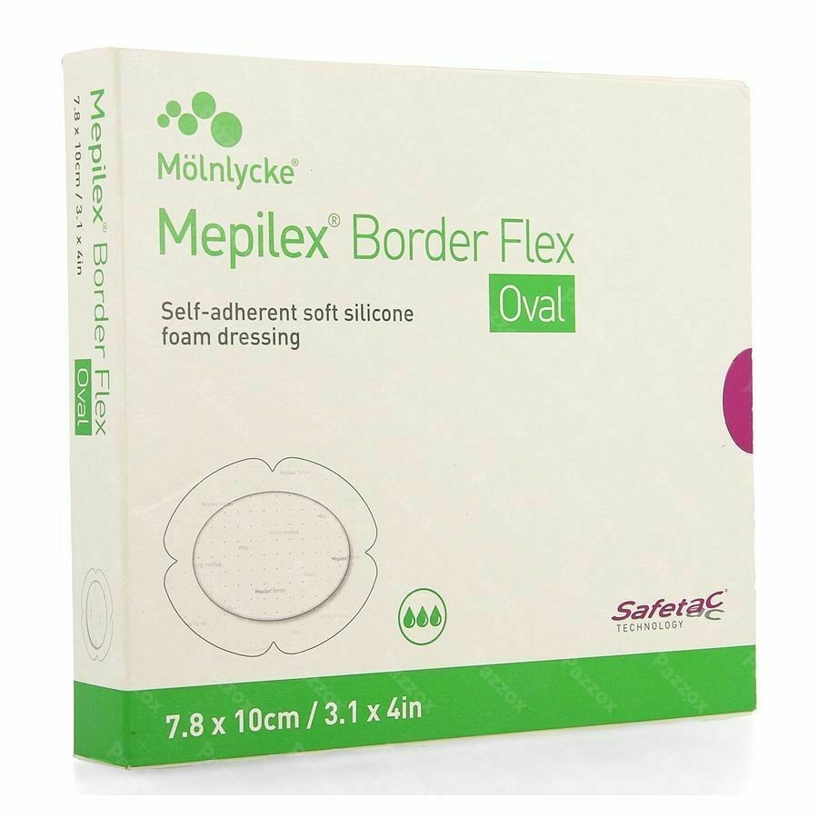 Mepilex Border Flex Oval Pans 7,8x10cm 5 583500