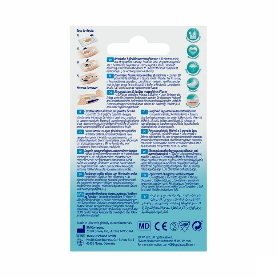 Nexcare 3m Tattoo Wtp 26mm X 57mm 1taille 10