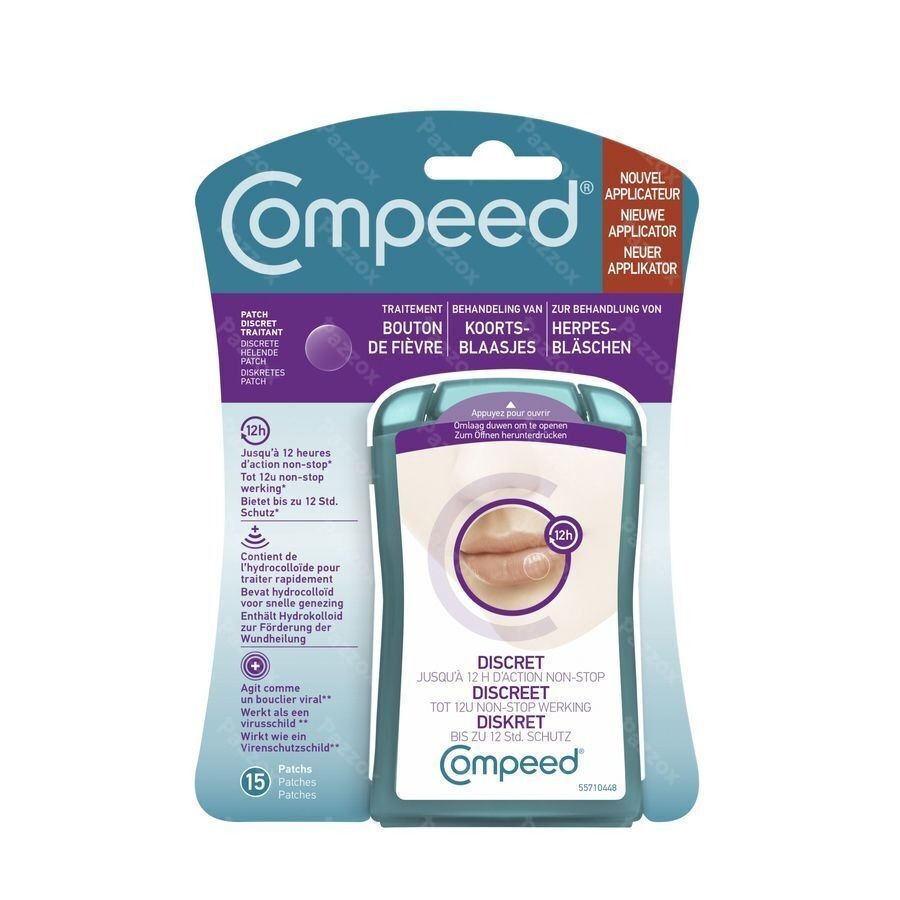 Compeed Patch Bouton Fievre 15 Avec Applicateur