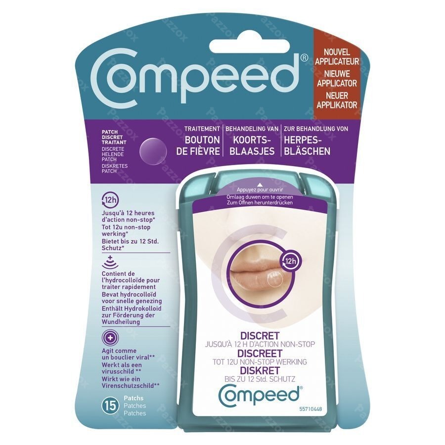 Compeed Patch Bouton Fievre 15 Avec Applicateur