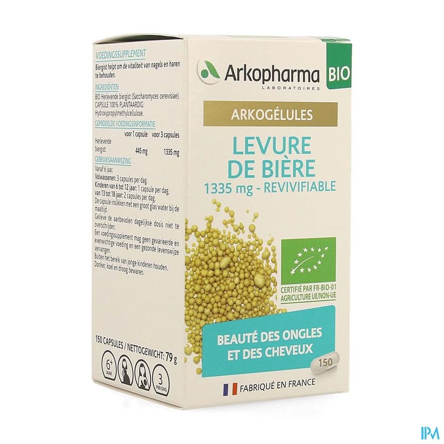 Arkogelules Levure Biere Bio Caps 150