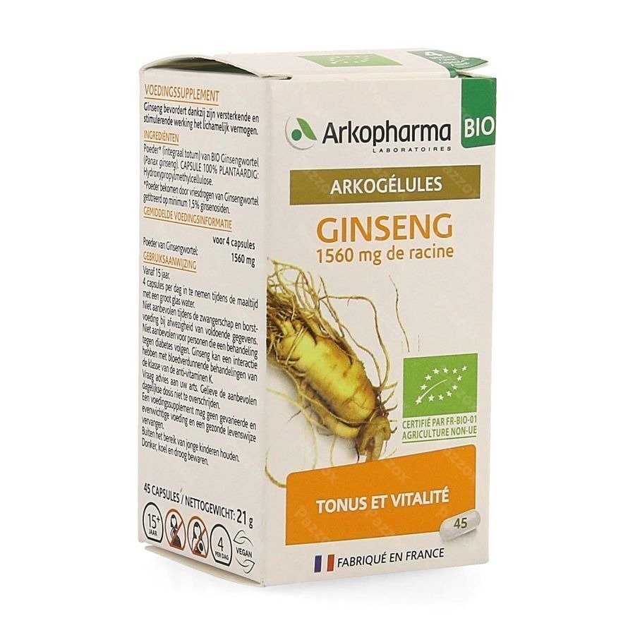 Arkogelules Ginseng Bio Caps 45
