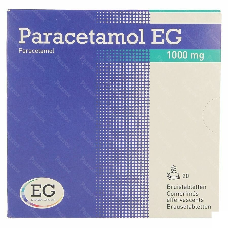 Paracetamol EG 1000 Mg         Comp Eff. 20X1000Mg