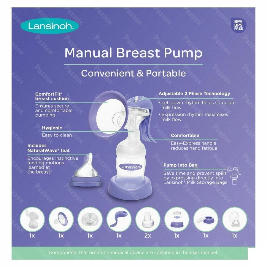 Lansinoh Tire-lait Manuel Natural Wave