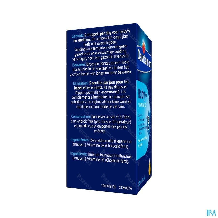 Davitamon Baby Vitamine D Huile 25ml