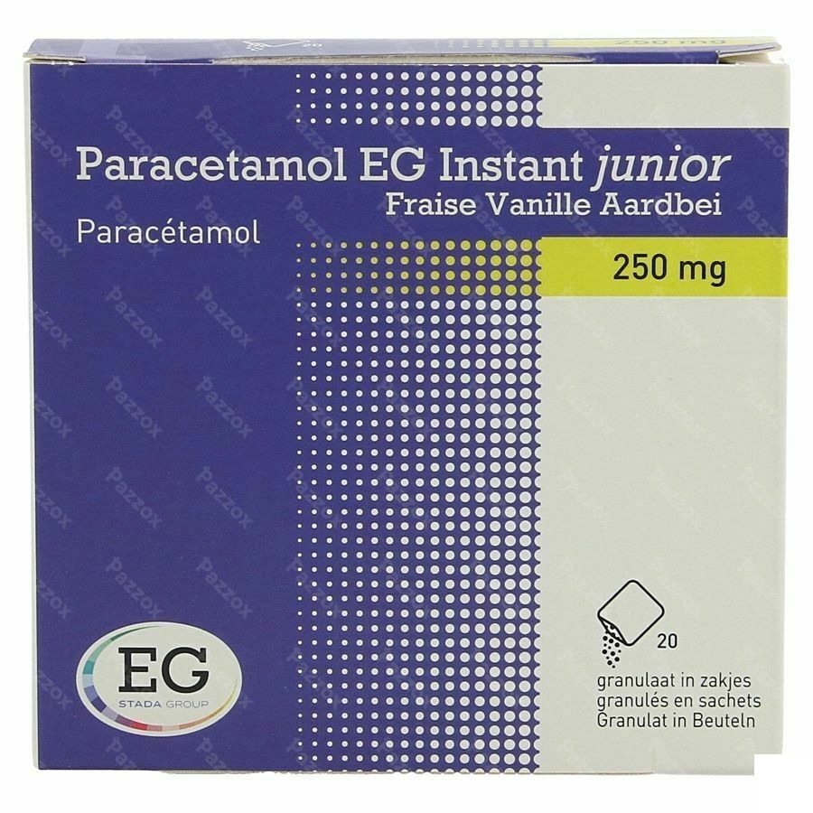 Paracetamol EG Inst.Junior 250Mg Vanil-Fr. Sach 20