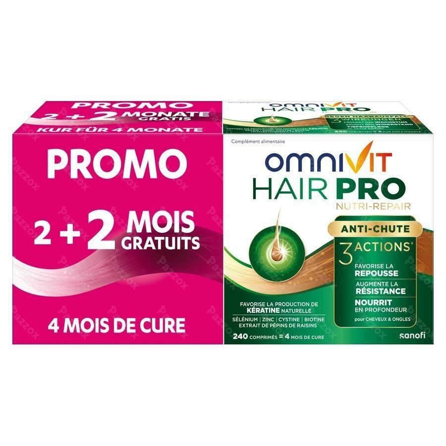 Omnivit Hair Pro Promo 2+2 Mois Gratuit