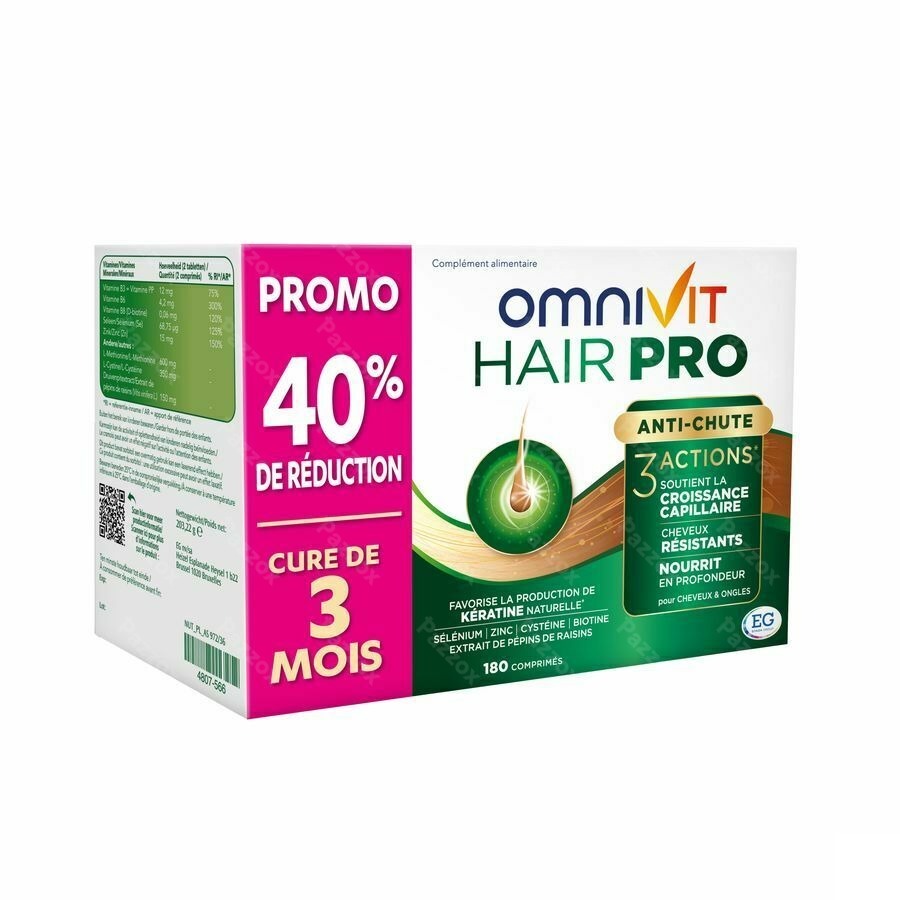 Omnivit Hair Pro Promo 2+2 Mois Gratuit