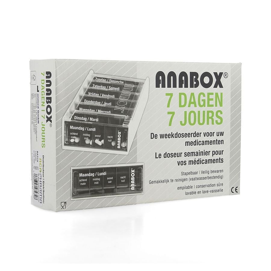 Anabox Pilbox 7 Jours Enfant Multicolor Fr/nl