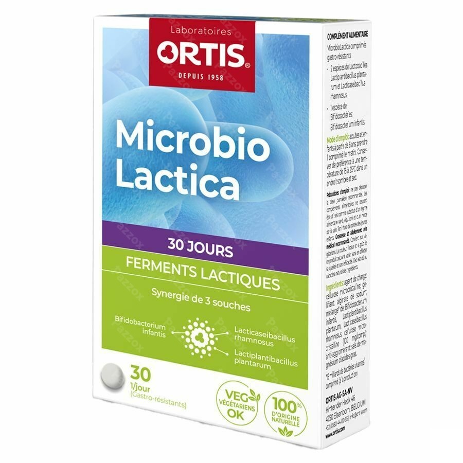 Ortis Microbio Lactica Comp 30