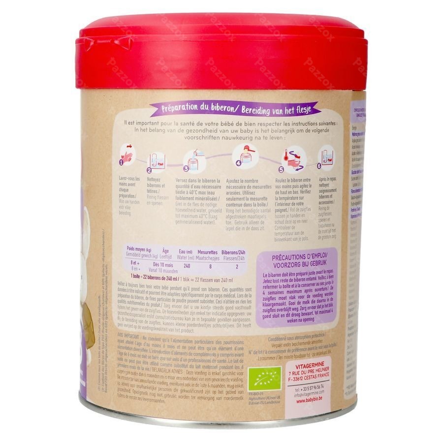Babybio Optima 3 Lait Croissance 800g