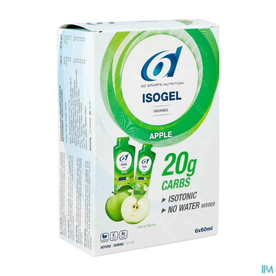 Sports Nutrition Isogel pomme 6x60ml