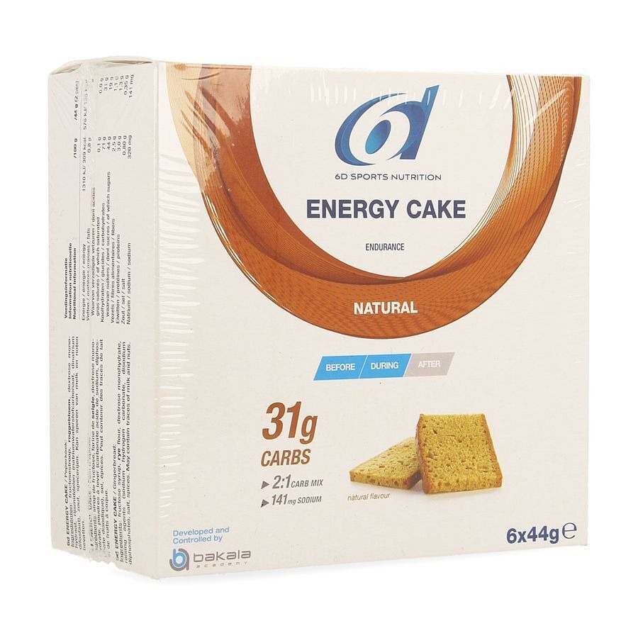 6d Sports Nutrition Energy Cake 6x44g