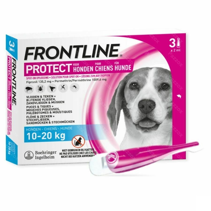 Frontline Protect Spot On Sol Chien 10-20kg Pipet3