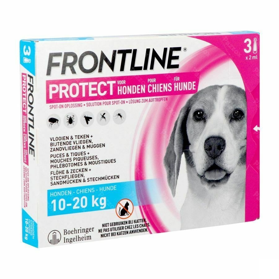 Frontline Protect Spot On Sol Chien 10-20kg Pipet3