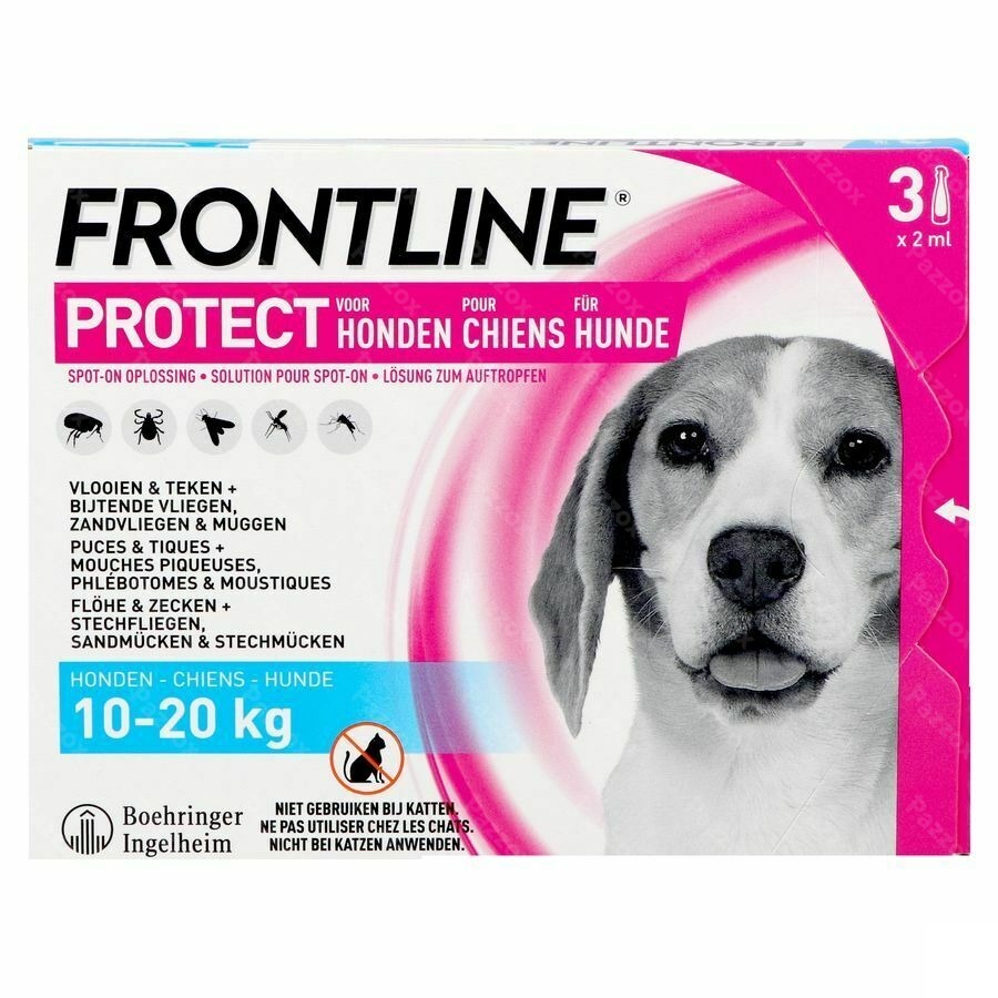 Frontline Protect Spot On Sol Chien 10-20kg Pipet3