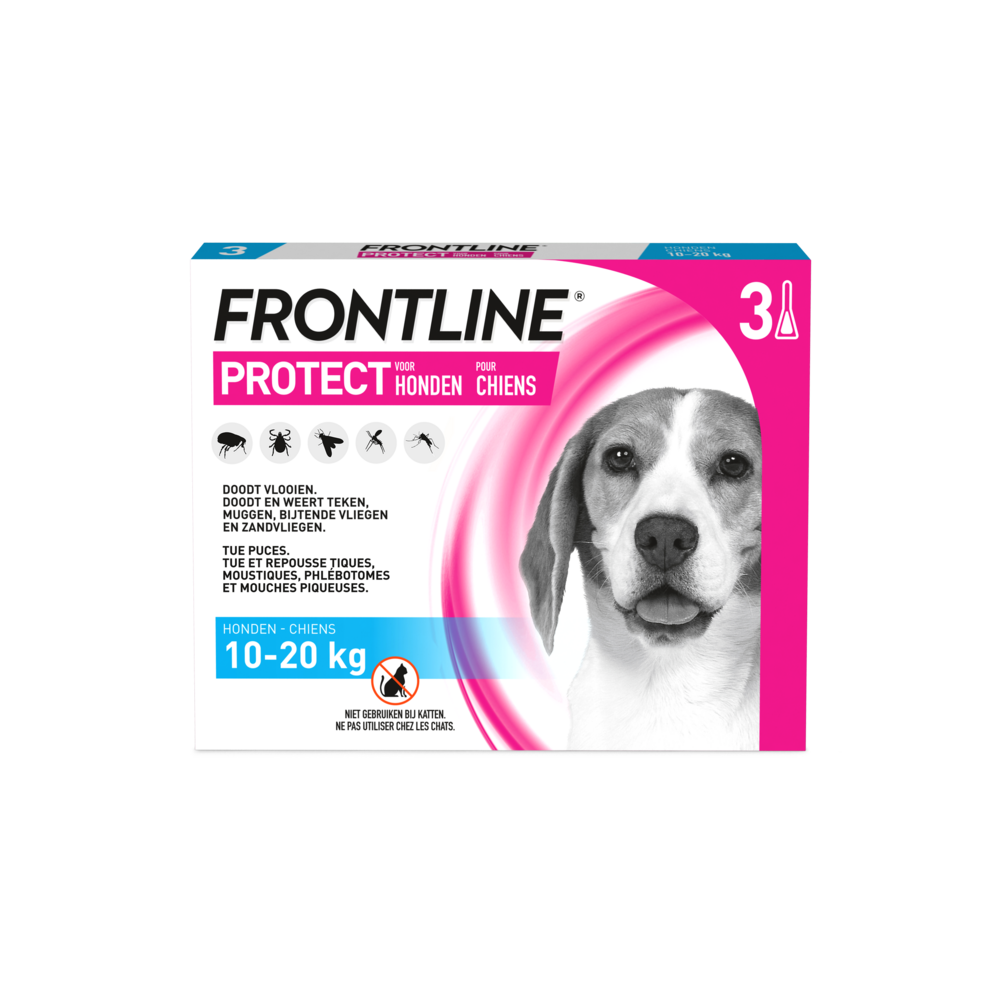 Frontline Protect Spot On Sol Chien 10-20kg Pipet3