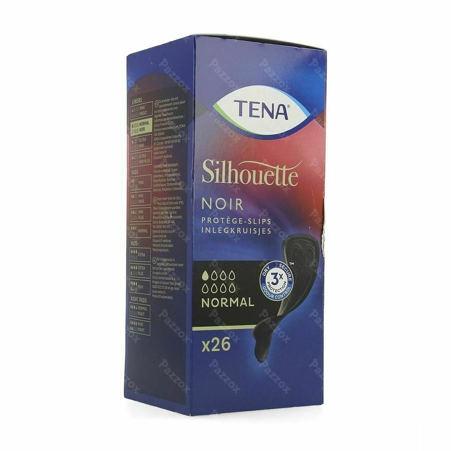 Tena Silhouette Normal Noir Liner 26
