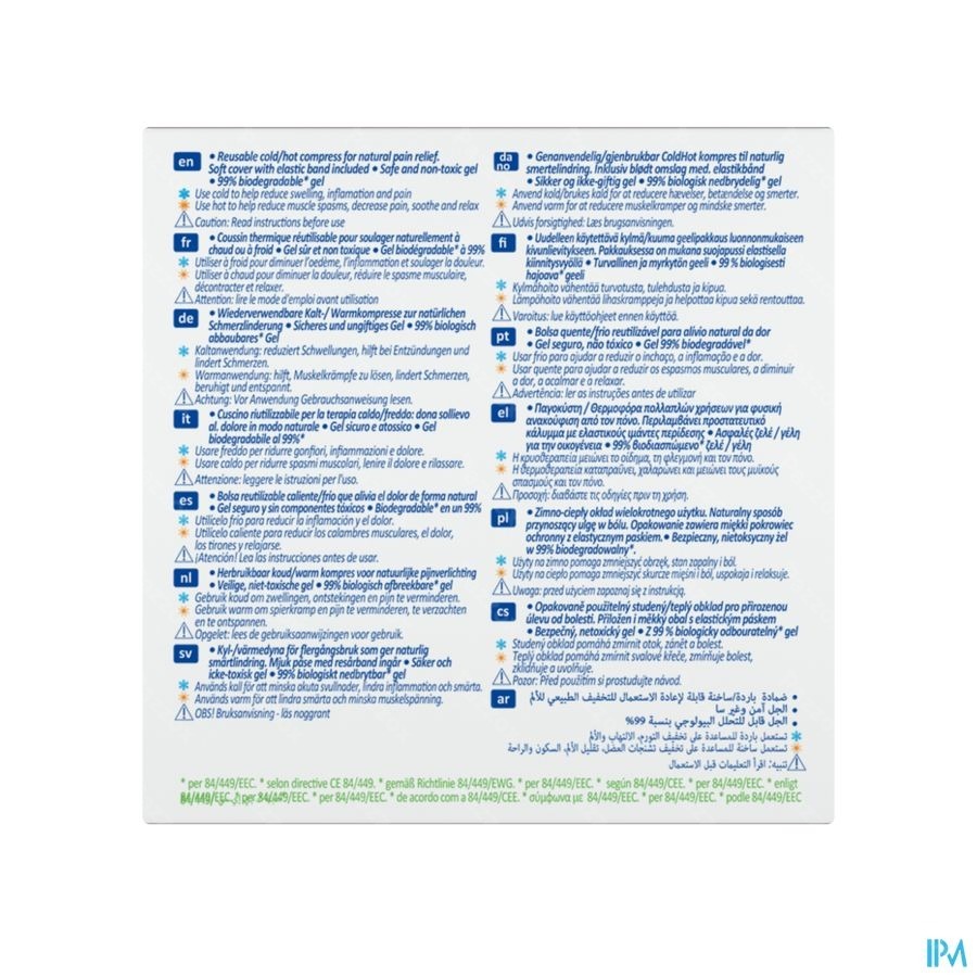 N1571ti-dab Nexcare Coldhot Therapy Pack Comfort Indicateur Zone Température, 260 Mm X 110 Mm
