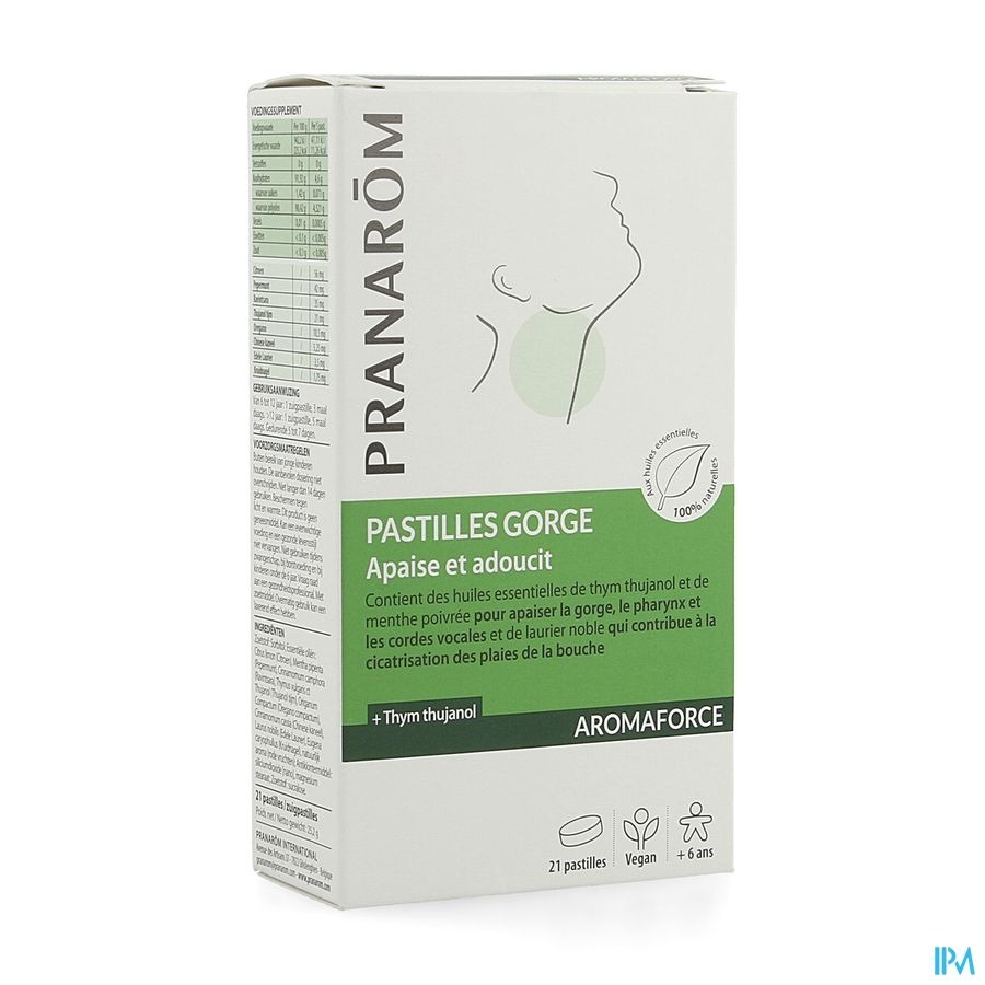 Pranarôm Aromaforce Pastilles Gorge Apaisante 
