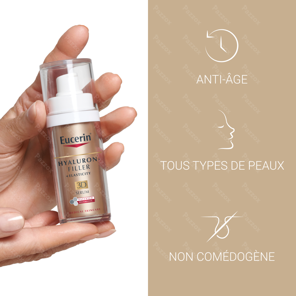 Eucerin Hyaluron-Filler + Elasticity 3D Sérum Anti-Rides et Anti-Age 30ml